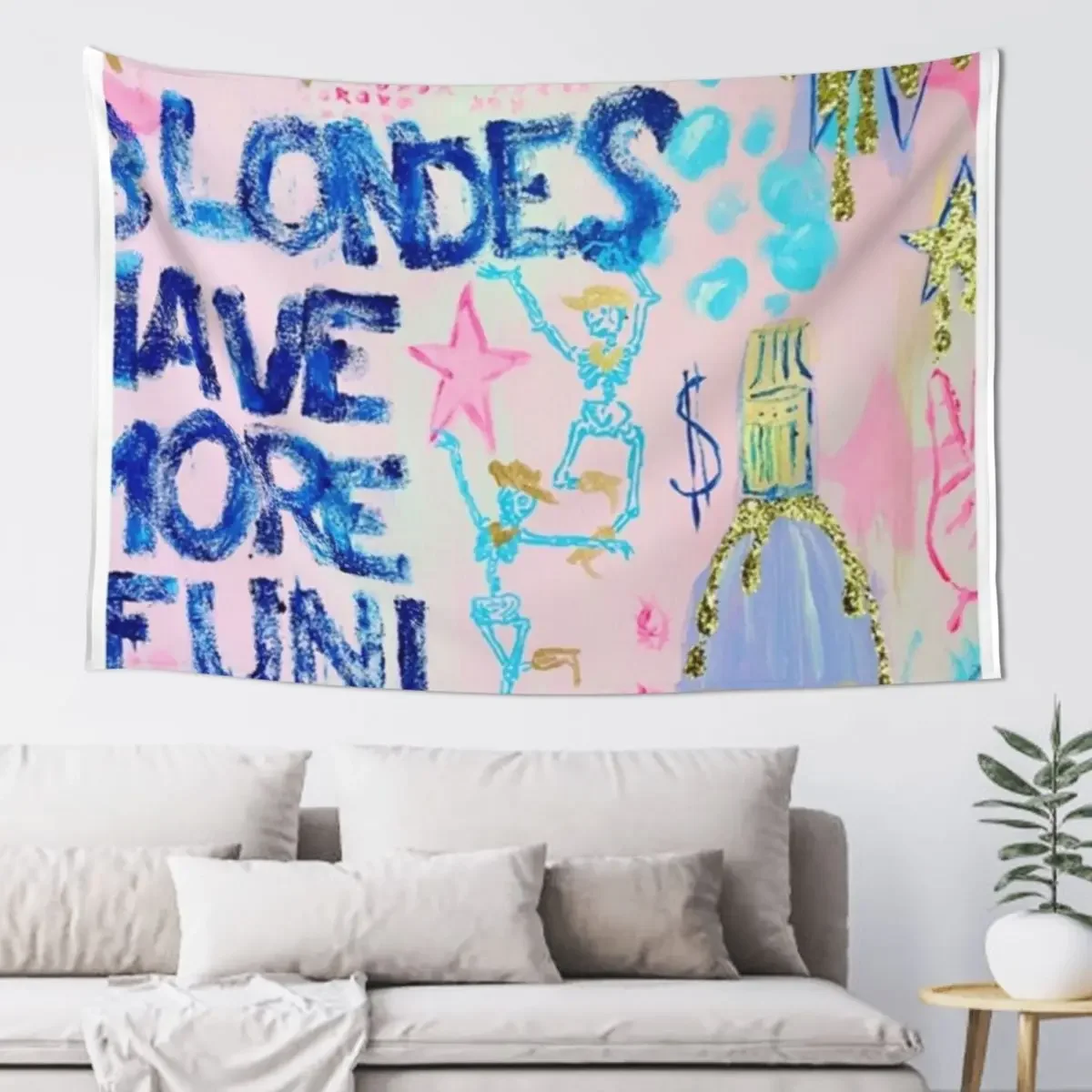 Blondes;Have More Fun Tapestry Decorative Wall Custom Tapestry