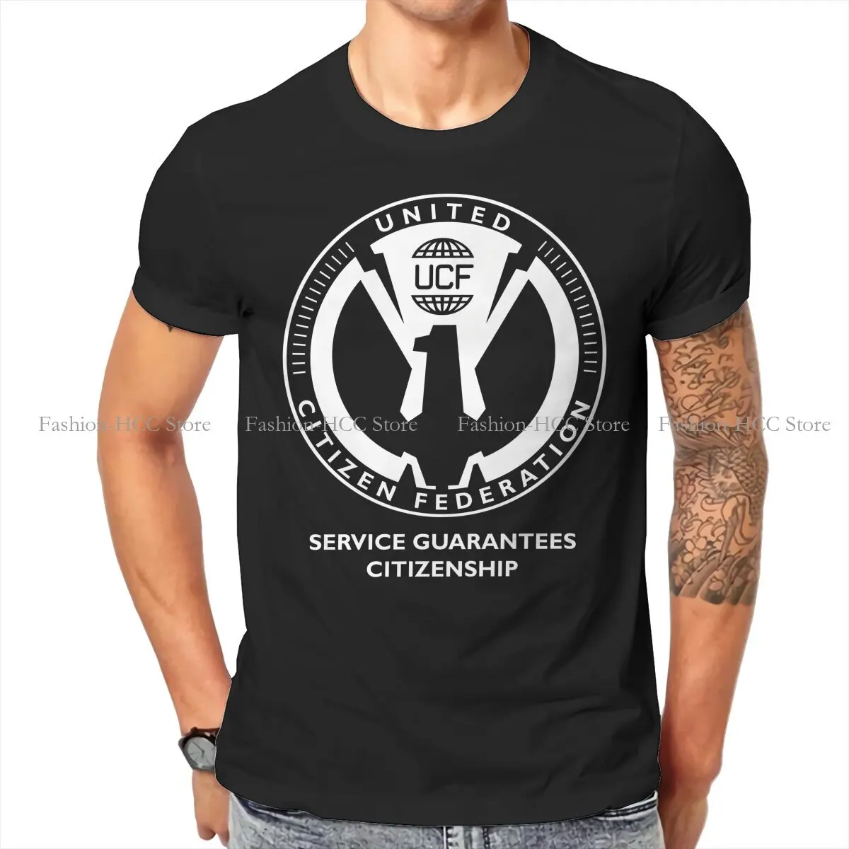 Starship Troopers 100% Cotton TShirts United Citizen Federation Distinctive Men's T Shirt Hipster Size S-6XL