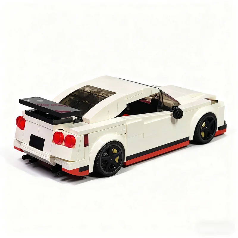 346 قطعة MOC نيسان GTRs مدينة أبطال سوبر سيارة نموذج اللبنات العمارة لعبة فكرة هدايا عيد الميلاد التعليم الطوب الاطفال