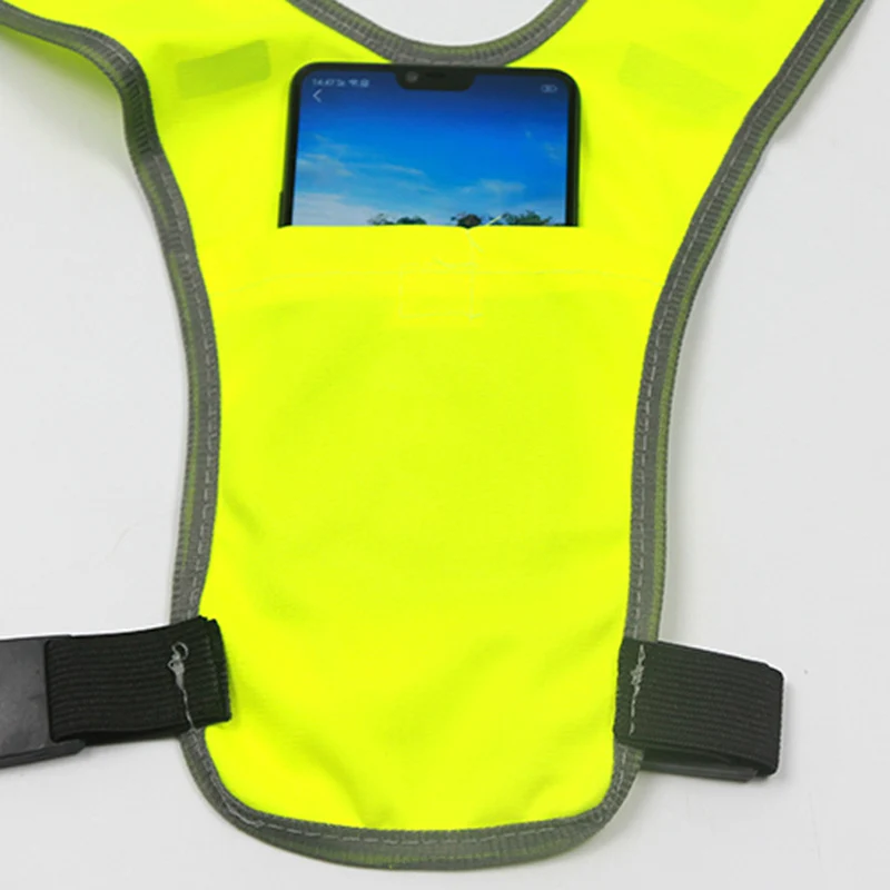 Bike Night Reflective Vest Night Riding High Visibility Safety Jacket Running Jogging Outdoor Sports Vest