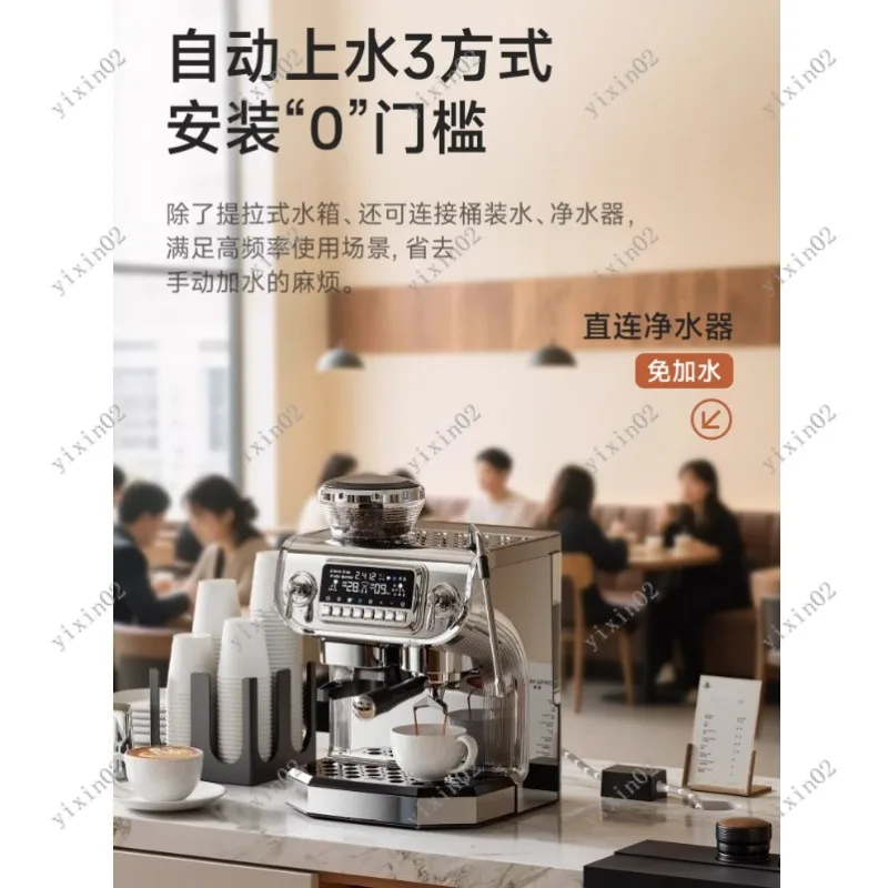 

Semi-automatic Espresso Coffee Machine with Grinder for Home Commercial Use