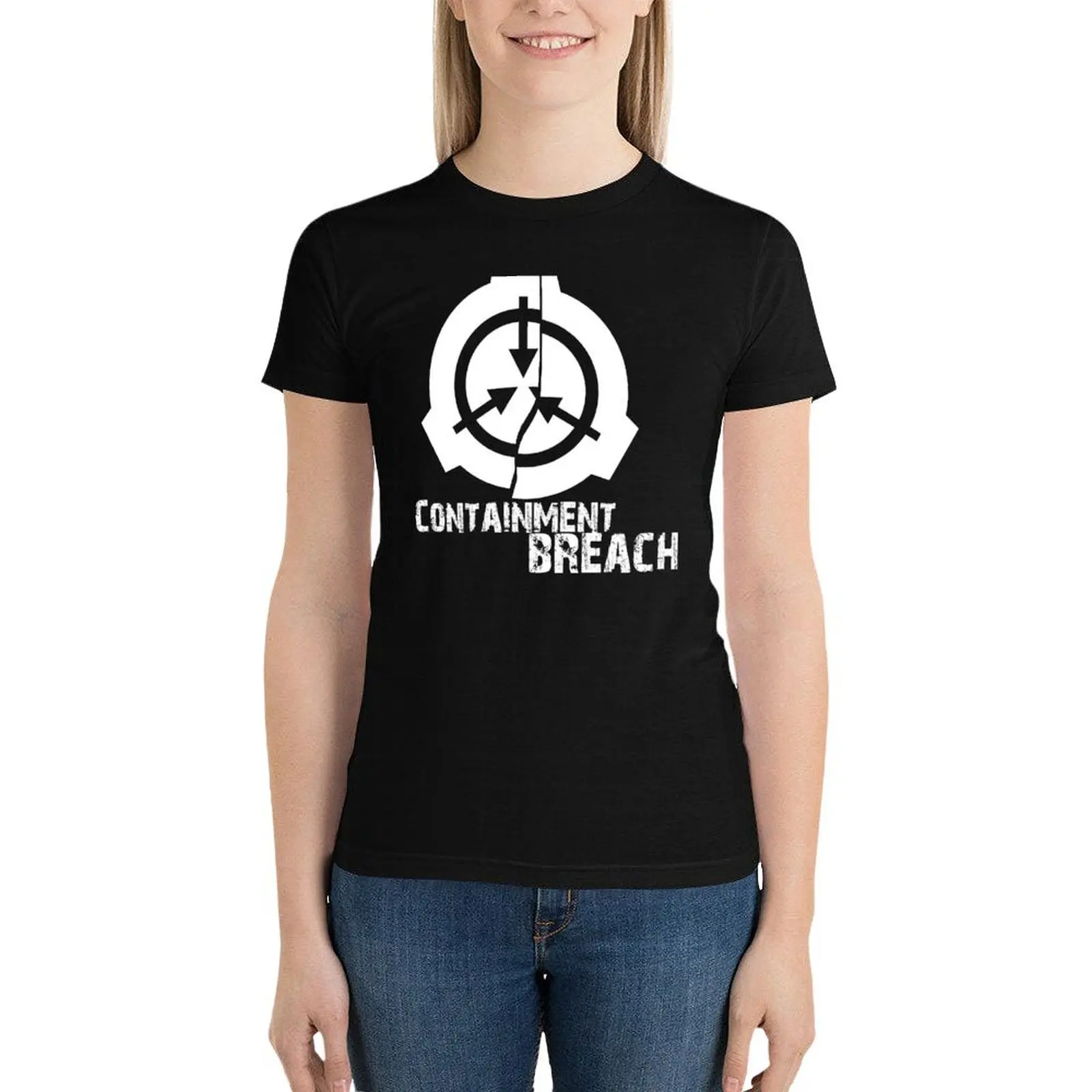 SCP Breach T-Shirt Female clothing graphics summer tops Women clothes