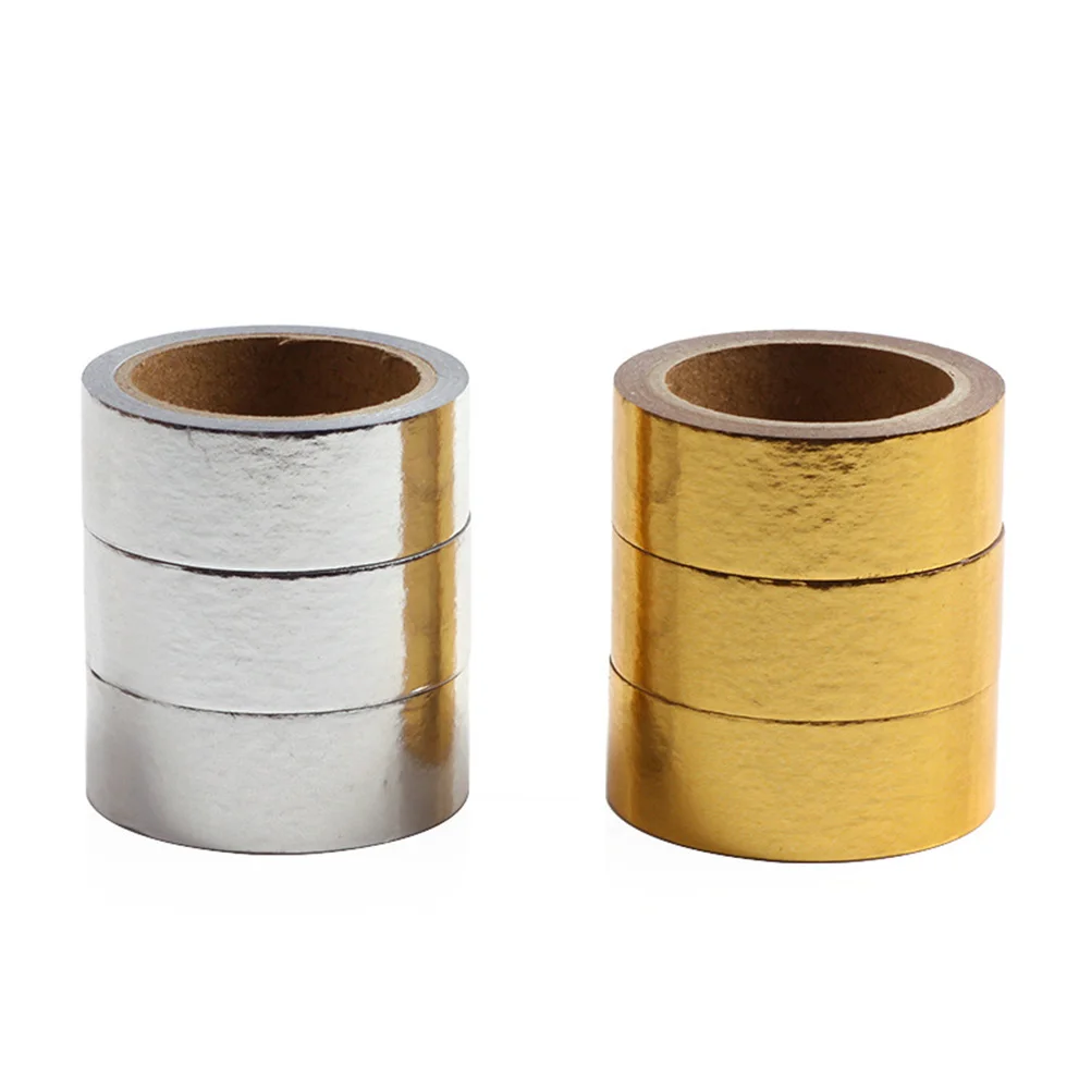 

10 Rolls Stamping Washi Tape Elegant Hot Stamping Tape Decoration Gift Wrapping DIY Paper Party Craft Supplies