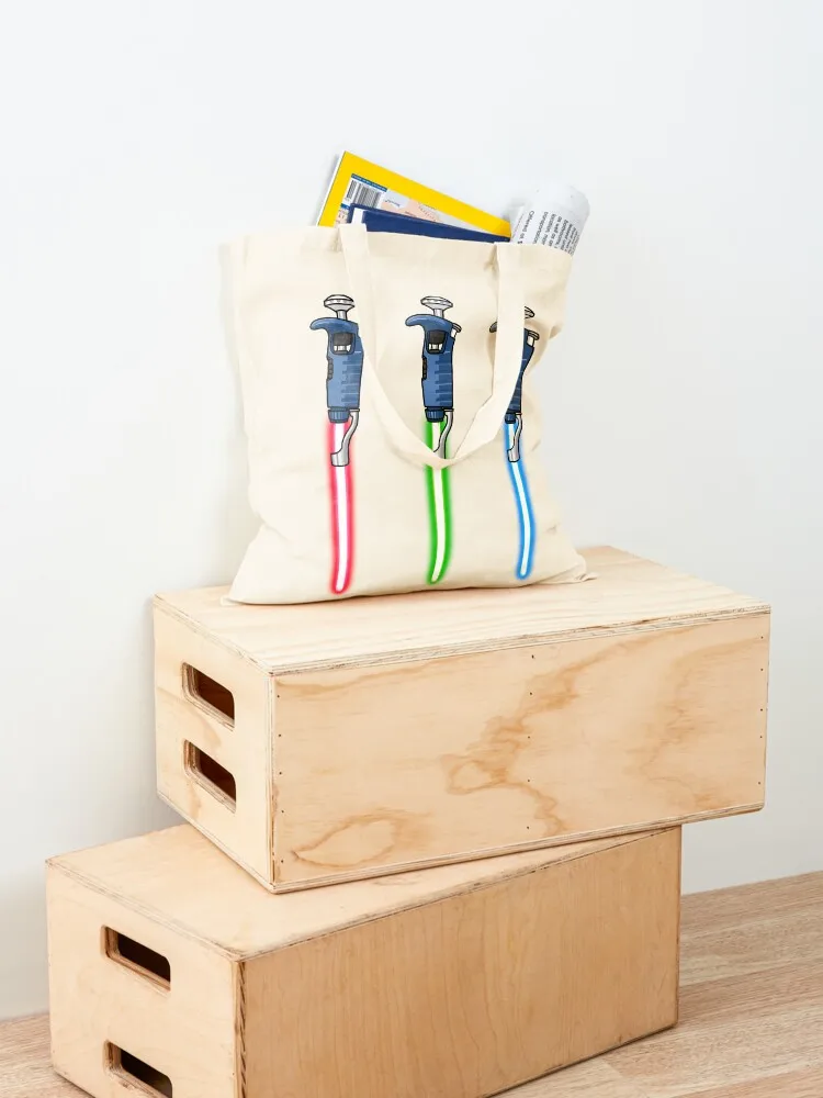 Biology pipette RGB set (pipesabers) Tote Bag cloth bag woman tote bag custom foldable reusable Candy bags