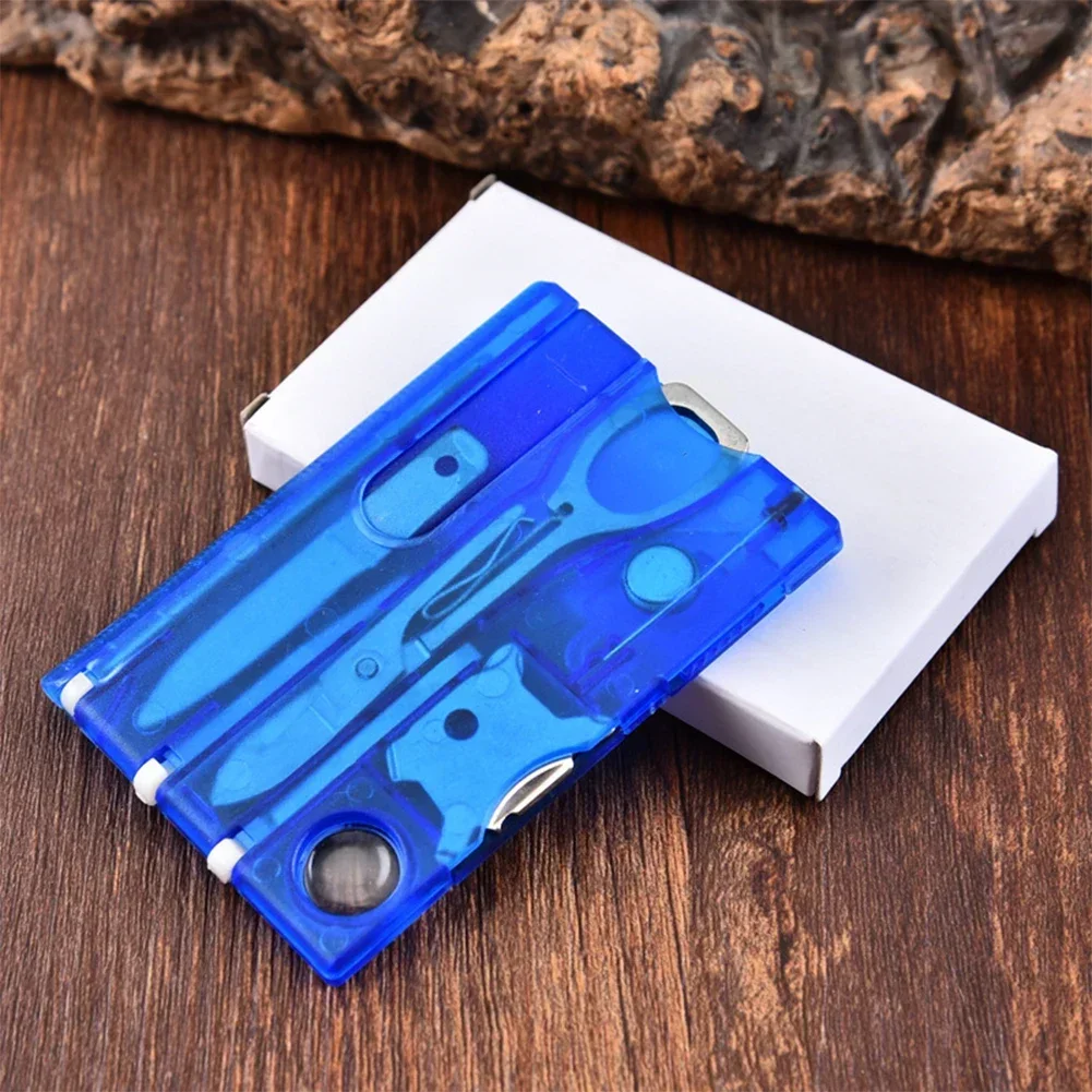 12 In 1 Pocket Credit Card Portable Multi Tools Outdoor Survival Camping Equipment Portable Hiking Cards EDC Tool Sets Box