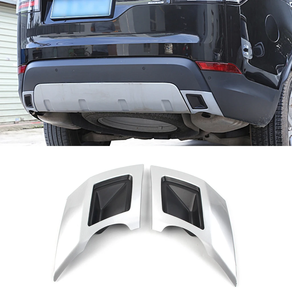 

1Pair Car Rear Bumper Tail Exhaust Cover Trim for Land Rover Discovery 5 2017 2018 2019 2020 2021 Auto accessories