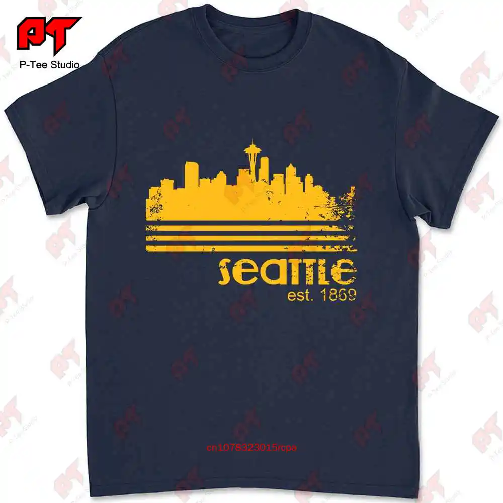 City Of Seattle Washington Tacoma T-shirt E04Z