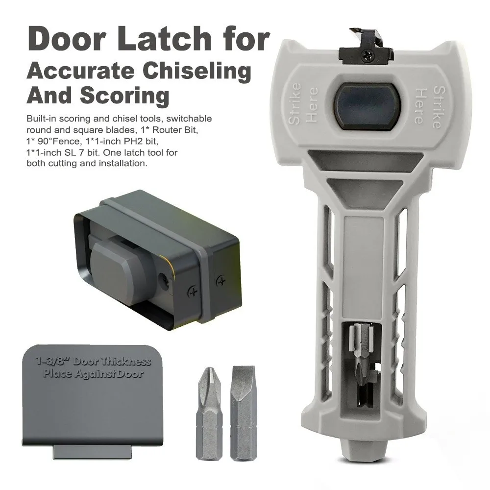 Accurate Scoring Door Kit Door Mount Plastic Door Mortise Tool Square or Round Stainless Steel Door Installation Kit