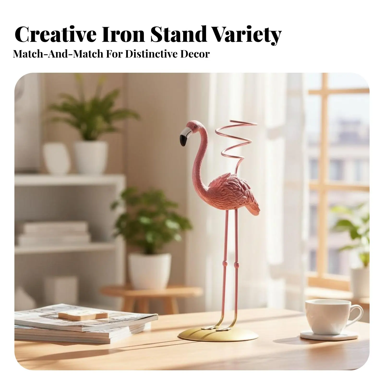 Geometric Tillandsia Holder Nordic & Design Geometric Air Plant Holder Minimalist Design Rust-Resistant for Office Workers