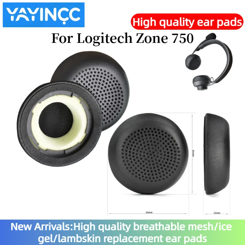 

YAYINCC Replacement Earpads For Logitech Zone 750 Ear Cushion Headphone Ear Pad