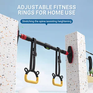 Ring Gymnasium với dây đai có thể điều chỉnh, khóa, nội thất, kéo lên, thể dục, thể dục dụng cụ, thiết bị tập thể dục tại nhà, trẻ em 8 Bộ dụng cụ thể dục tại nhà bán hàng chính - 7