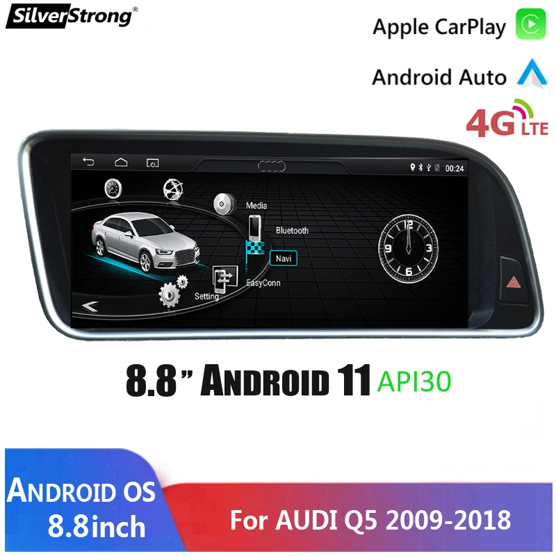 

Wireless CarPlay,Multimedia Screen,For Audi Q5 Android11 GPS Tablet, WIFI 4G SIM MMI 2G 3G