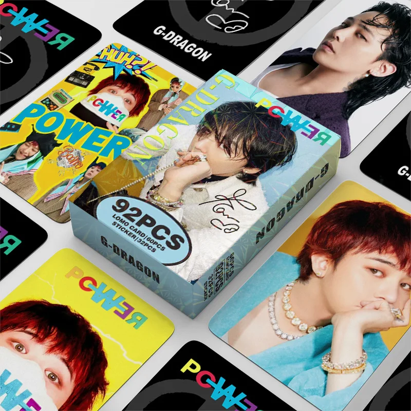 KPOP Korean Idol G-Dragon Collection Photo Cards Sticker Cards Double Sided LOMO Cards 2025 New High-definition Photo Cards Gift