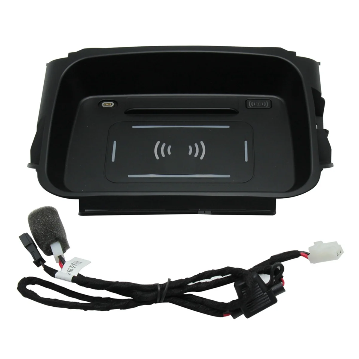 1 Set Car Wireless Charger Automatic Induction Wireless Charger Charger Plate Tray Accessories for Toyota Corolla 19-20