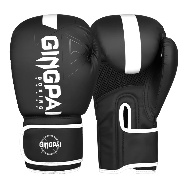 Professionele 6/8/10/12/14oz Bokshandschoenen PU Muay Thai MMA Beroep kickboksen Volwassenen Zandzak Training Handschoenen Apparatuur