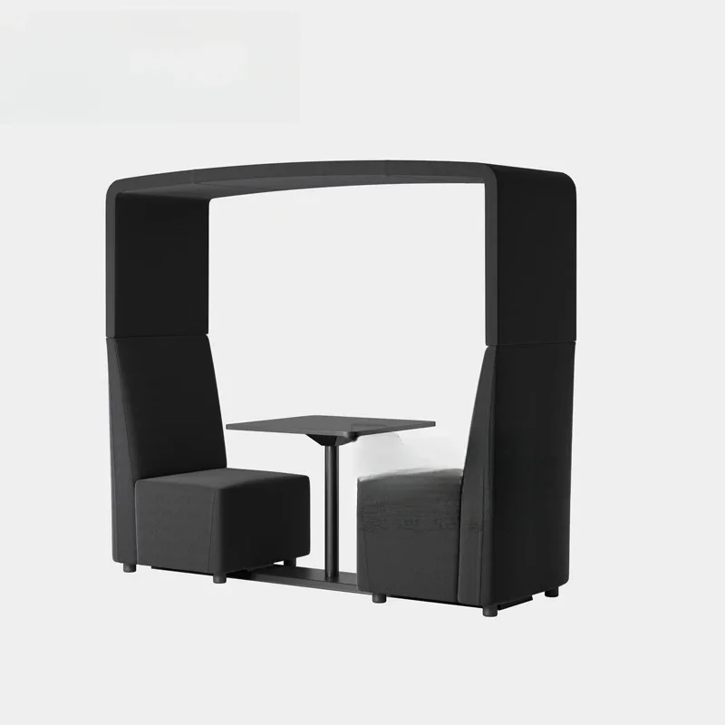 Modern simple new card seat sofa fully enclosed privacy negotiation office meeting leisure sofa