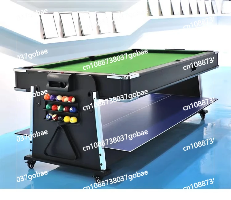

Four-in-one pool table Standard multi-functional adult American black eight household indoor table tennis table two-in-one