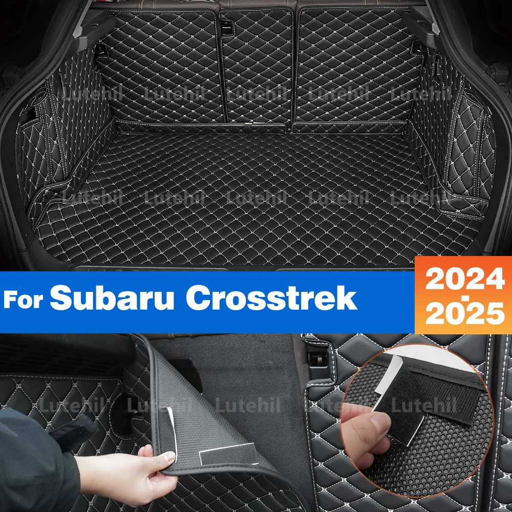 

Грузовой вкладыш для Subaru Crosstrek 2024 2025, аксессуары, всепогодный коврик для багажника, ковер с защитными спинками, грузовой коврик