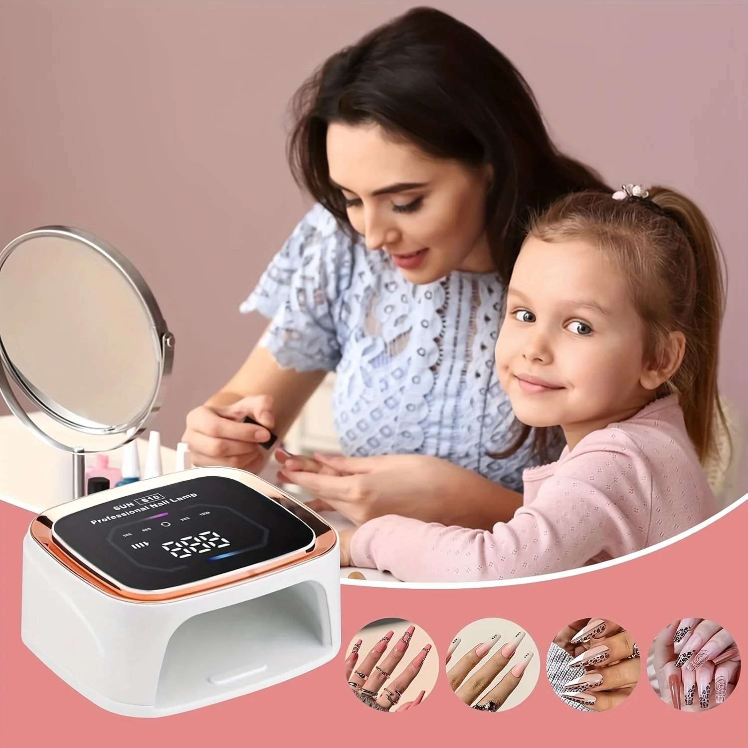 Lampa UV do paznokci z 36 diodami LED, 108W, akumulatorowa, bezprzewodowa, do manicure i utwardzania wszystkich lakierów żelowych w domu, salonie DIY.