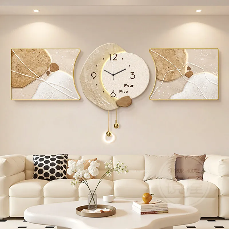 Fashion Xenomorph Clock Wall Living Room Art Mural Big Size Interior Wall Watch Modern Aesthetic Reloj De Pared Home Decoration