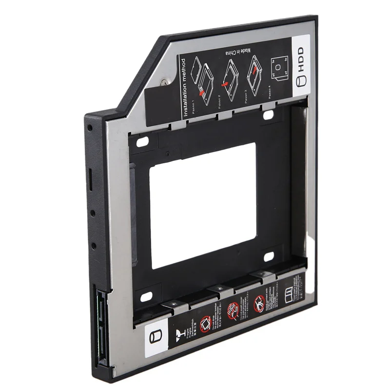 6X Universal Sata 2Nd Hdd Ssd القرص الصلب العلبة 9.5 مللي متر ل Cd/Dvd-Rom خليج بصري ل Hdd Sataii Sdd قوس القرص الصلب