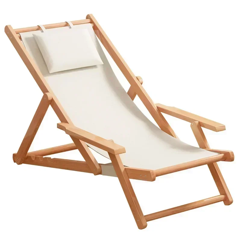 Folding Beach Chair, Nap Lounge Chair, Outdoor Portable Backrest Chair, Backrest Chair, Comfortable Home Use, Adjustable