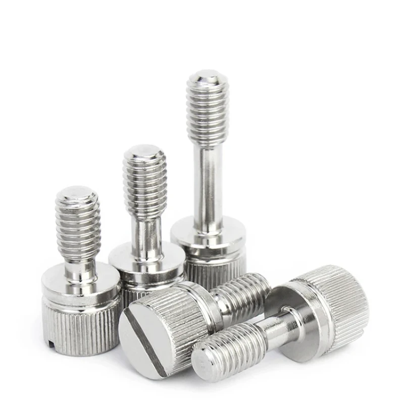 2/3/5/10/20pcs M2 M2.5 M3 M4 M5 M6 M8 304 Stainless Steel Non Loosening Screw Slotted And Non Releasing High Knurled Screw