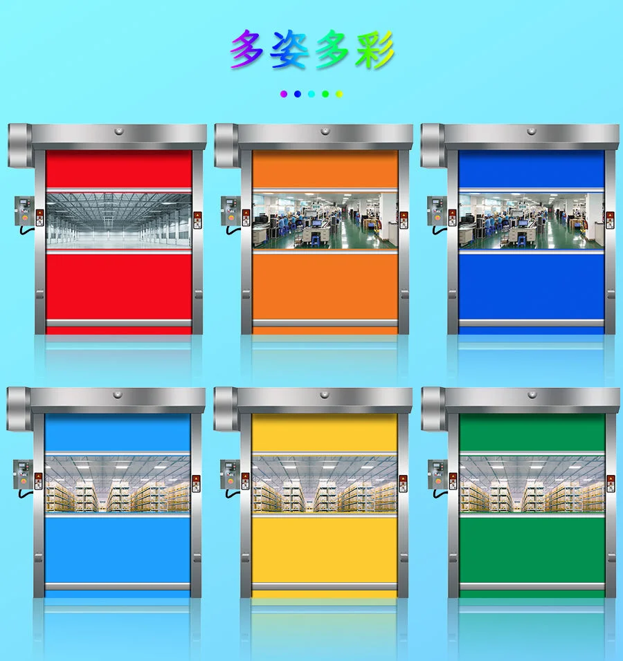 

Automatic Rapid Pvc Roll up Door Insulated High Speed Shutter Door Industrial Door