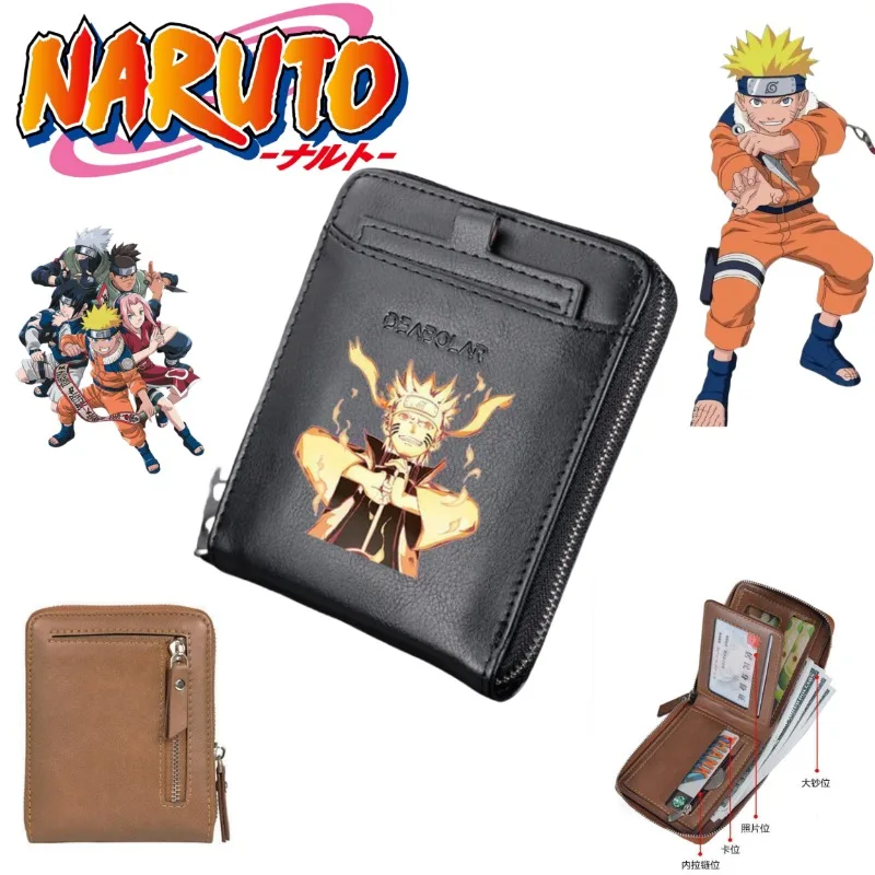 

Наруто Узумаки Наруто Учиха Саске периферийные устройства из фильма мультфильм индивидуальный кошелек подростковый модный трендовый кошелек подарок на день Святого Валентина