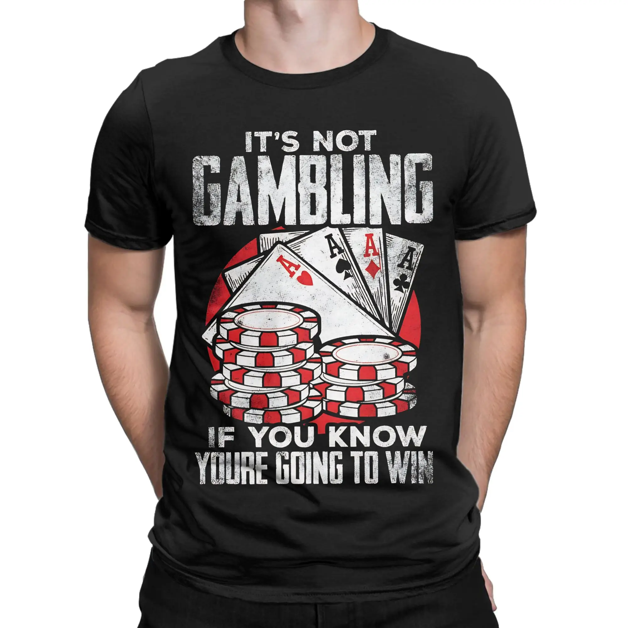poker Keep Gambling New Arrival T Shirts for Men Women  100% Cotton  Tee Shirt Clothes