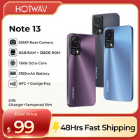 NEW Original HOTWAV Note 13  Smartphone Android 13 6.6'' HD+ 8GB(4+4) RAM+128GB ROM 50MP 5160mAh Battery Cellphones