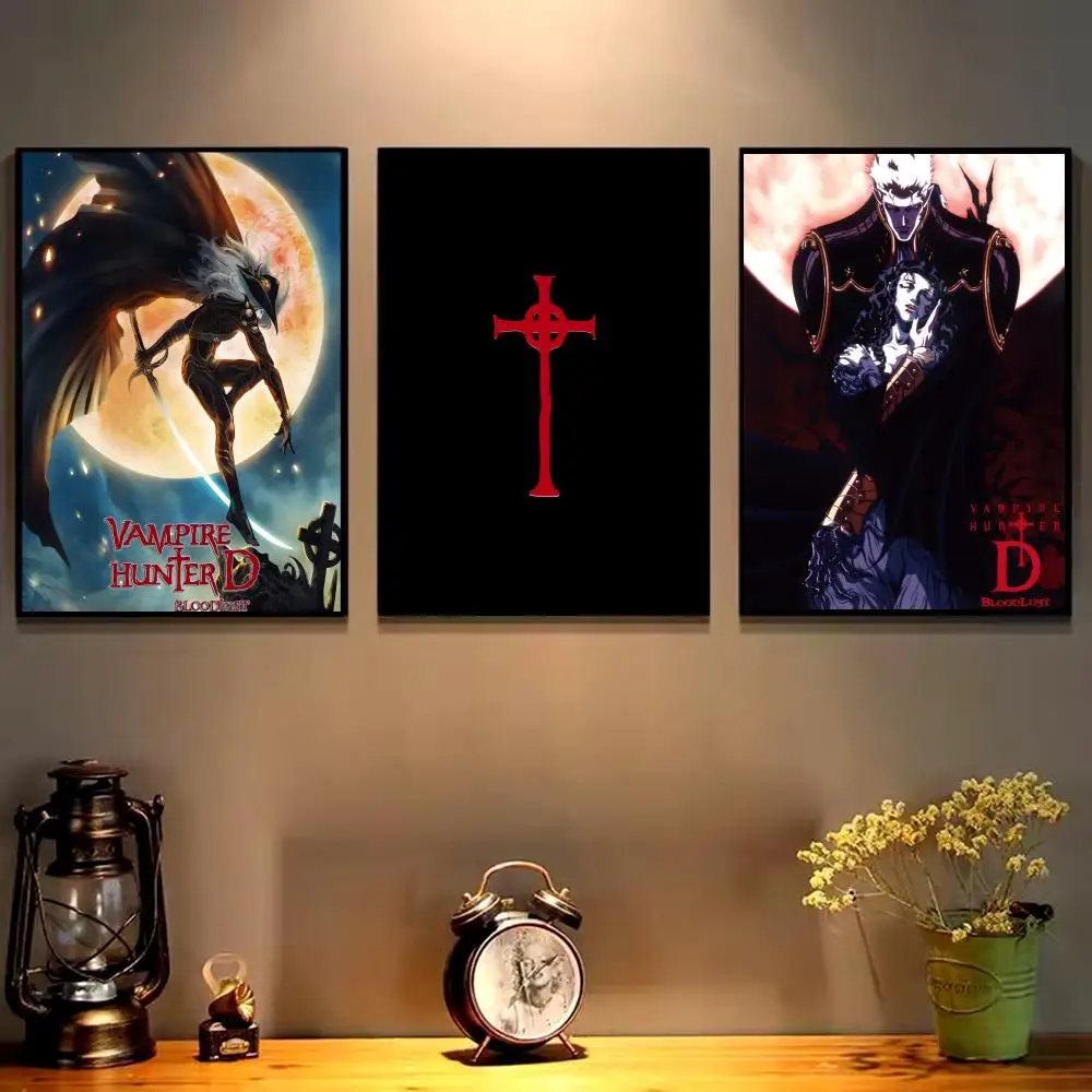 Dark Animation Vampire Hunter Bloodlust Poster HD art sticky wall waterproof home living room bedroom bar aesthetic decoration
