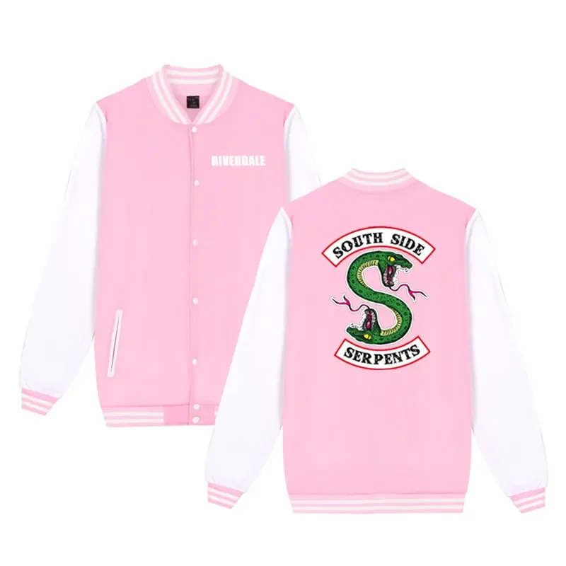 American TV Riverdale Coat Women Jacket South Side Serpents Female Casual Baseball Coat Winter Jacket Fashion Hip Hop Jacket