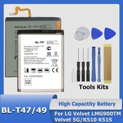 Alta Qualidade BL-T47 BL-T46 BL-T49 BL-T48 Baterias Para LG V60 ThinQ LMV600VM STYLO 6 LM-Q730MM K510 K51S LM-K410BMW LM-K51 + Ferramentas