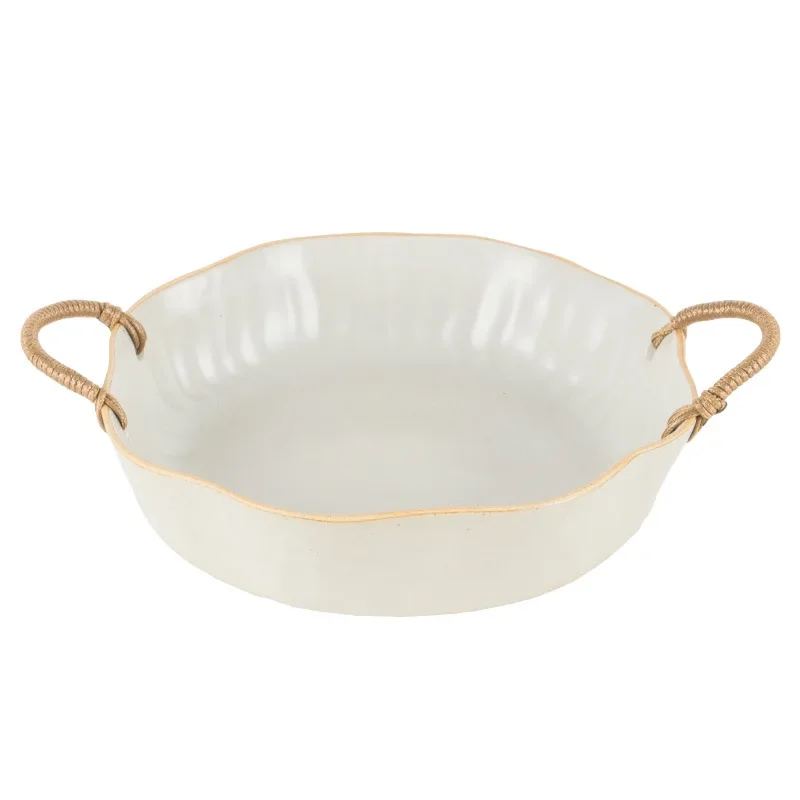 

Retro Style Tableware Coarse Pottery Restaurant Japanese Dishes Household Storage Plates Fruit Plates Western Food Plates Trays