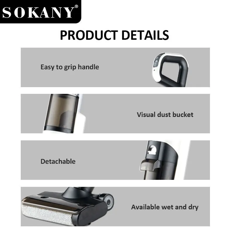 Export SOKANY13040 Wireless Vacuum Cleaner Wet And Dry Vacuum Cleaner VACUUM CLEANER