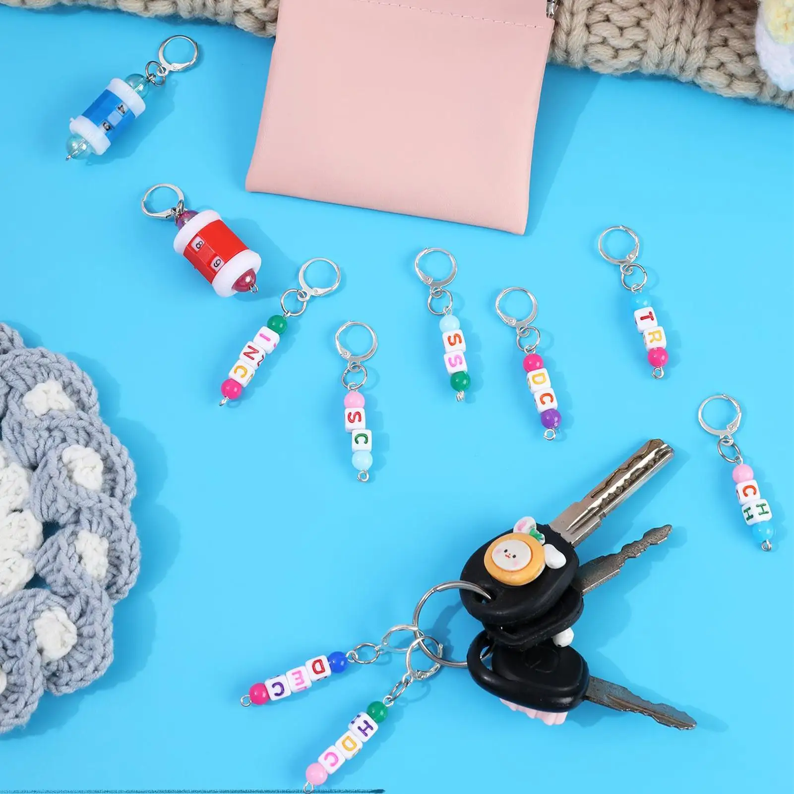 

Маркеры для вязания, маркеры для шитья пряжи, 12 шт., инструмент для маркировки шитья для ткани, одежды, скрапбукинга, брелок для изготовления ожерелья