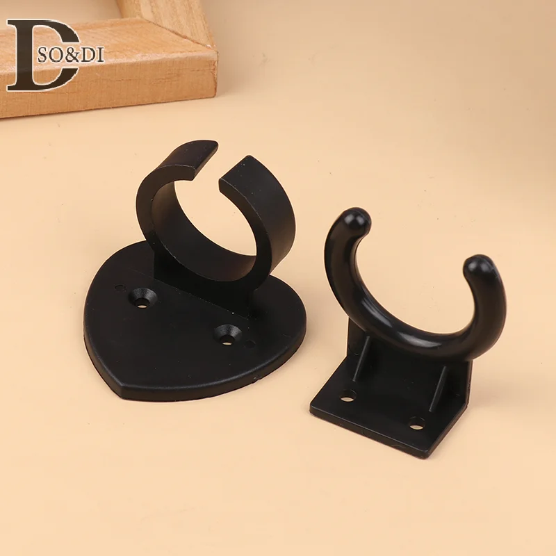 1pc Plastic Microphone Hook Holder Microphone Hanger Wall Mount Microphone Holder Universal Clip Stand Microphone Fixed Holder