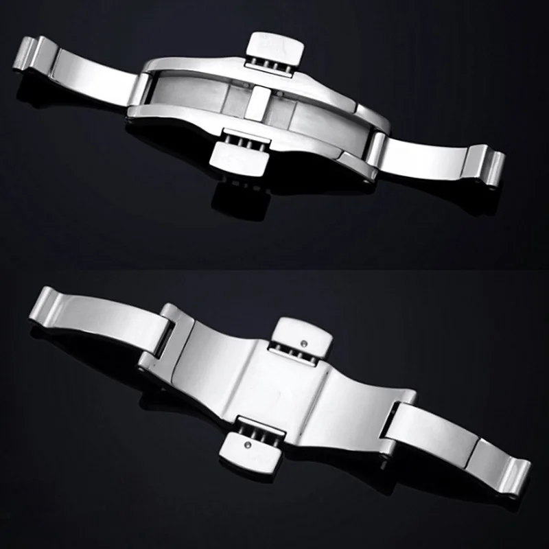 Watchband Buckle Clasp Watch Accessories for Tissot T1853 T035617 T035439 Stainless Steel Buckle Double Press Butterfly Buckles