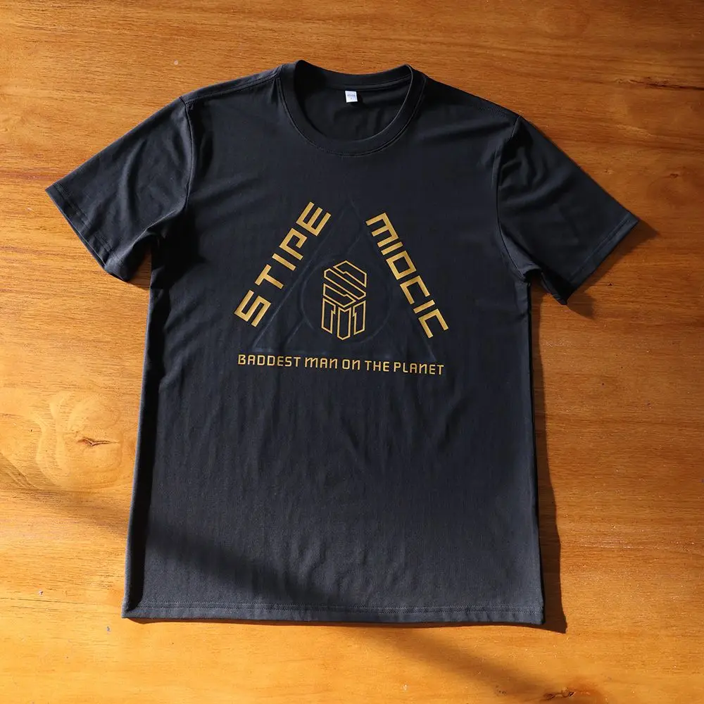 

Heavyweight, Small Cop, Short-sleeved T-shirt, Casual Sports, Boxing, Fighting, Pure Cotton Printed T-shirt for Men and Women