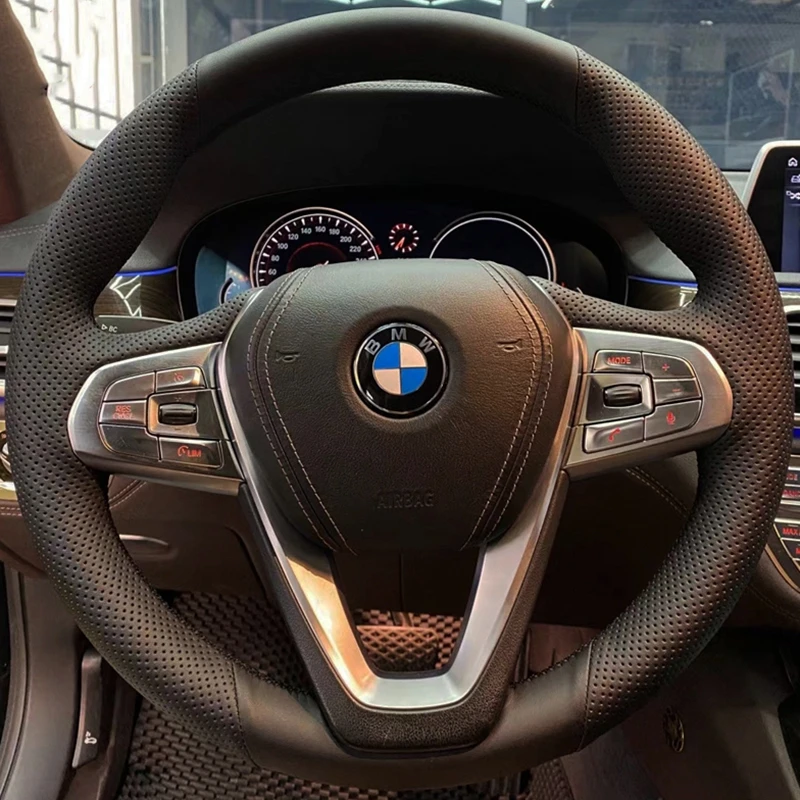 Car Steering Wheel Cover Braid Artificial Leather For BMW G20 G21 G30 G31 G32 X3 G01 X4 G02 X5 G05 X7 G07 Z4 G29 Car Accessories