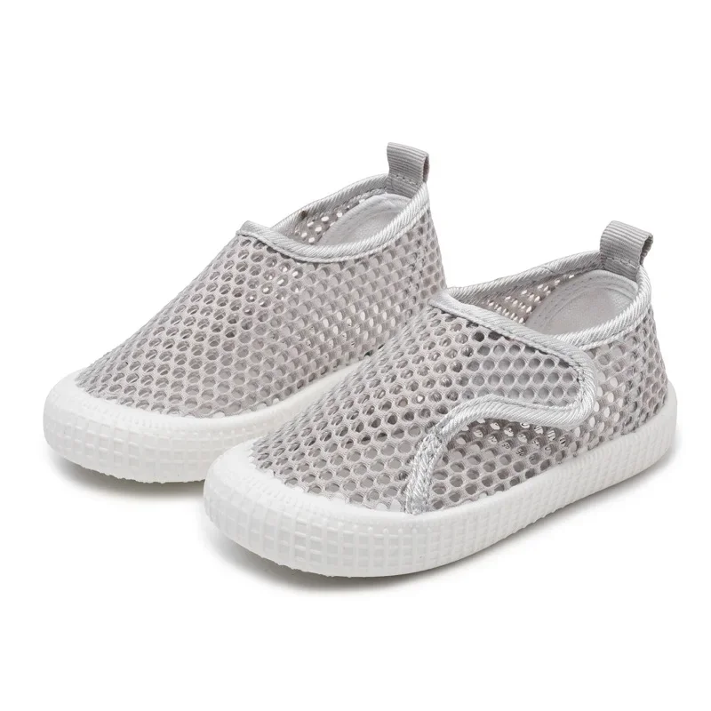 Summer Children's Air Mesh Cloth Shoes Kids Single-layer Shoes Baby Soft-bottom Hollow Net Sandals Breathable Hot Flats Sandals