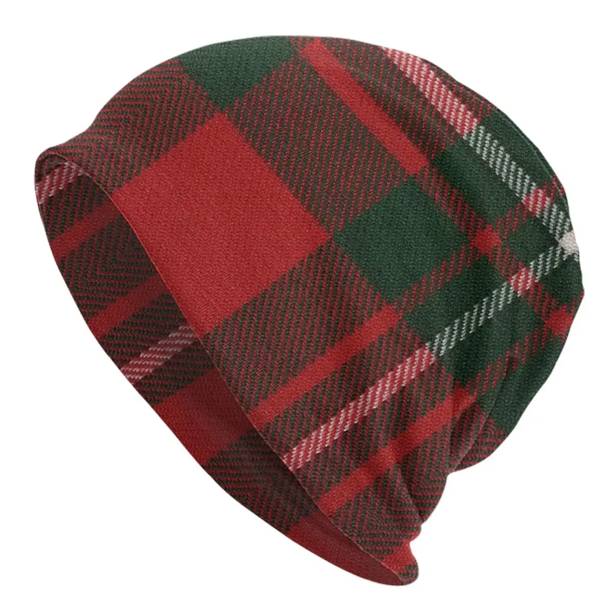 MacGregor Modern Scottish Tartan Warm Knitted Cap Hip Hop Bonnet Hat Autumn Winter Outdoor Beanies Hats for Men Women Adult