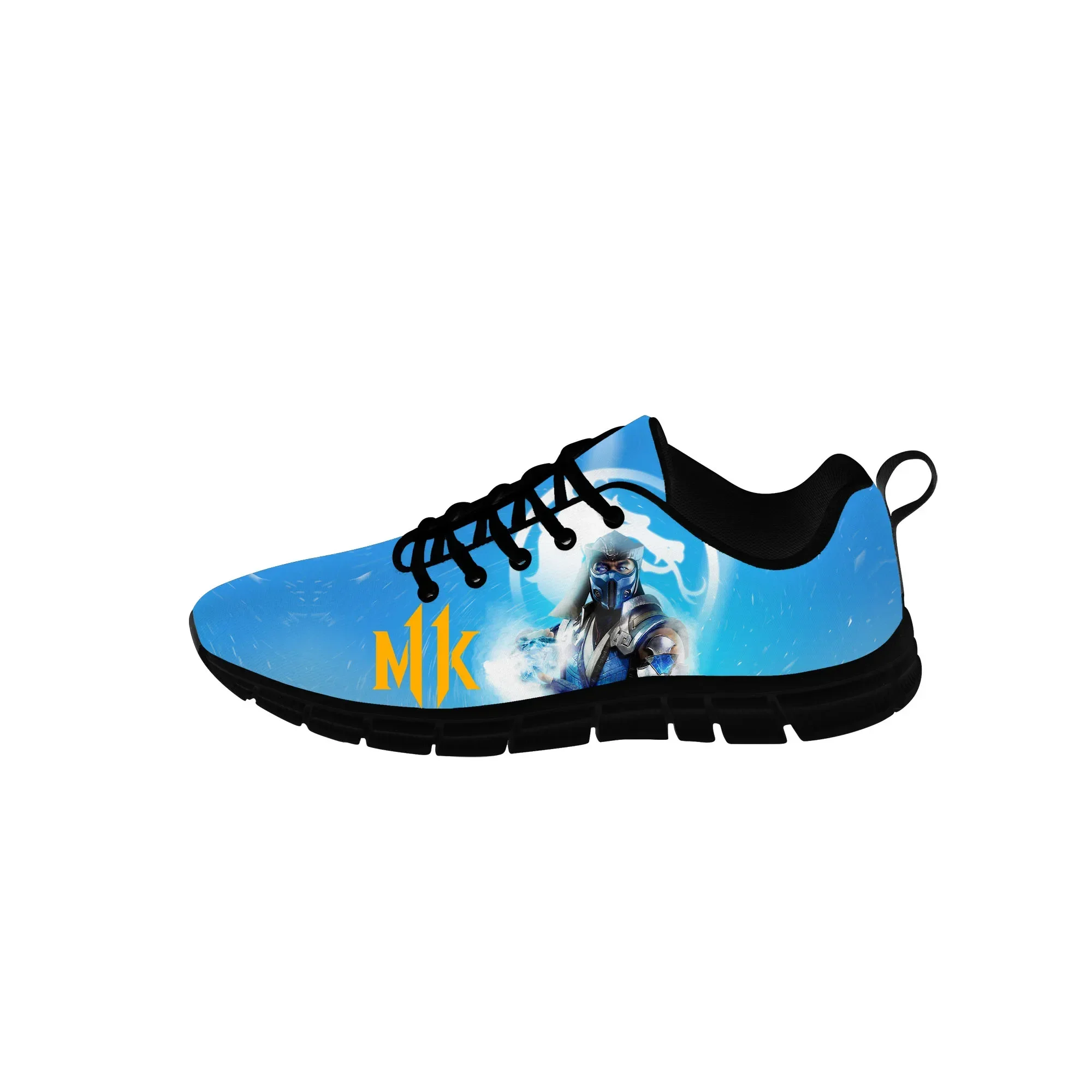 Mortal Kombat Sneakers Mens Womens Teenager Casual 3D Print Cloth Shoes Canvas Running Shoes Breathable Lightweight shoe Black