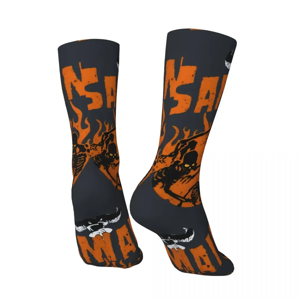 Crazy The Untold Story Of Samhain Band Sock for Men Harajuku Primal Tales of Savagery Quality Crew Sock Novelty Gift tops fugees