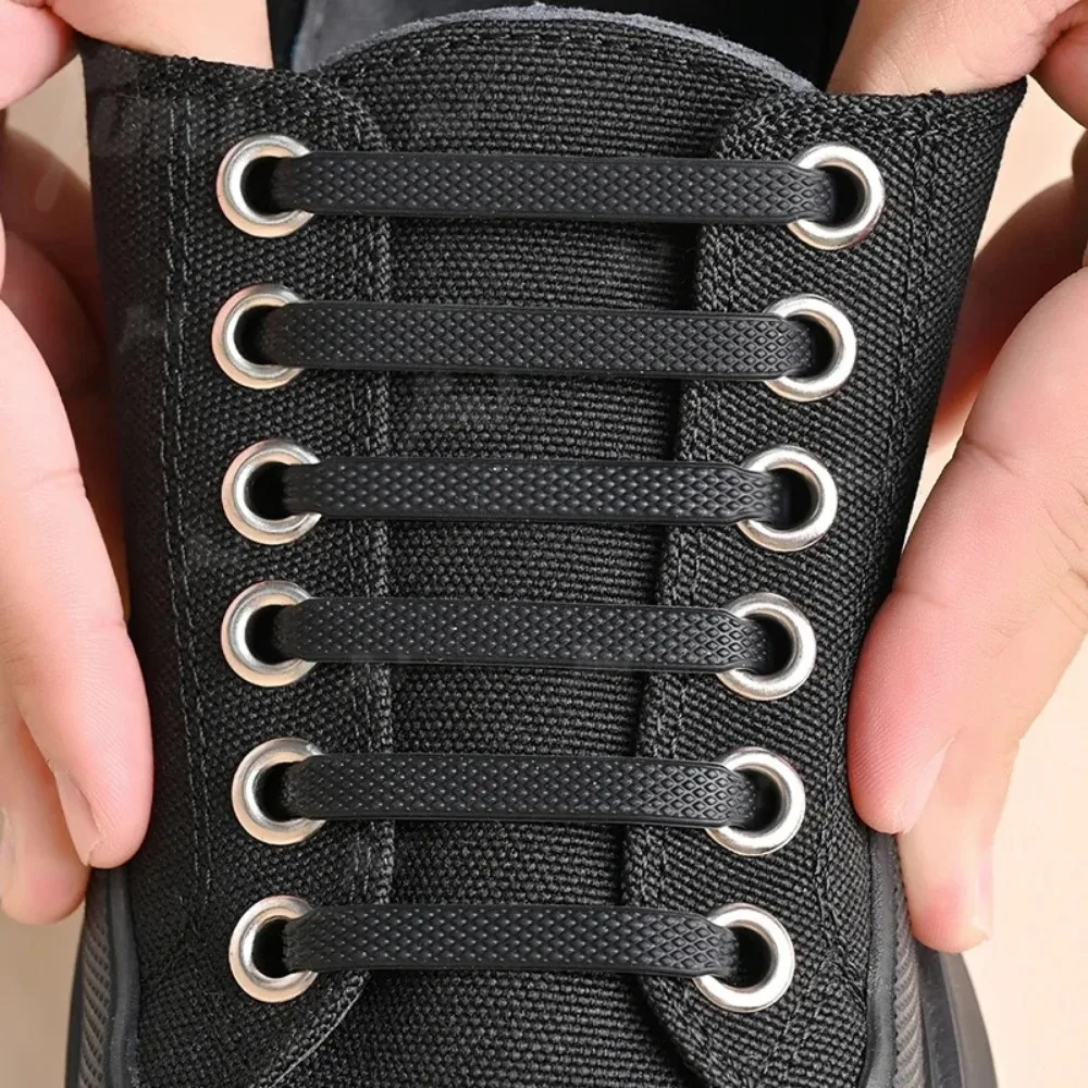 16 lacets en silicone sans nœuds, lacets élastiques créatifs pour enfants et adultes, lacets en caoutchouc paresseux
