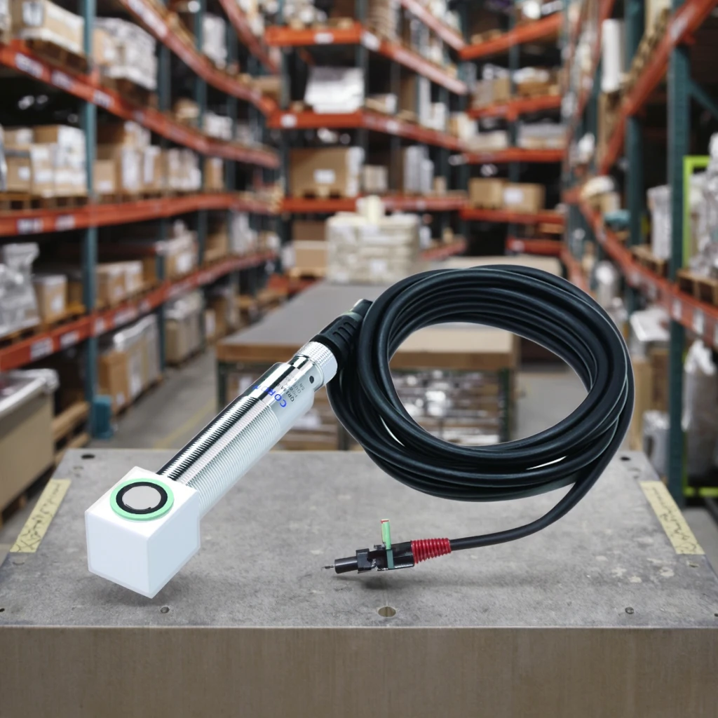 QR18L-D100N-G for Ultrasonic Sensor NPN Output Reflective Side Detection 100-1000mm Sensing Distance Metal Housing IEC