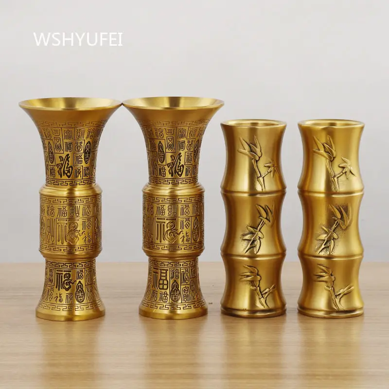 Hundred Blessings Chinese Style Vase Incense Stick Large Buddha Hall Decoration Ornaments Religious Supplies Accessories