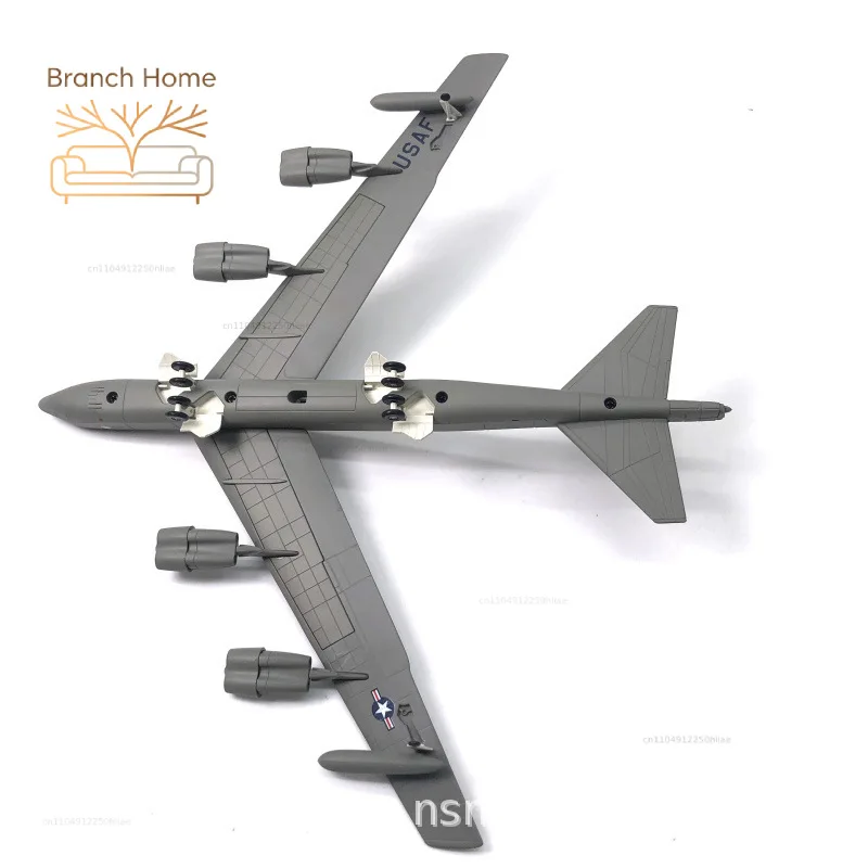 1:200 Scale U.S. B-52 bomber Model and Display Stand Collectible Gifts B52 Alloy Airplane Model Mini Decoration Home