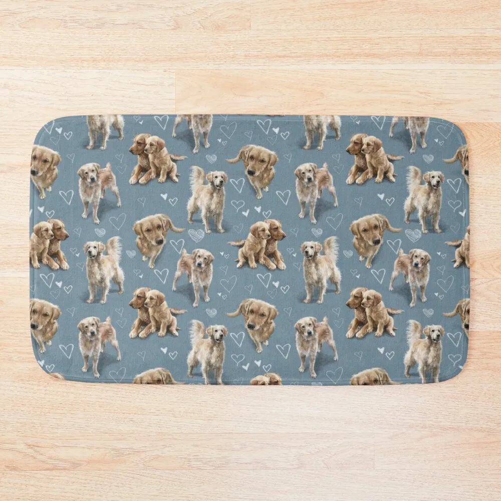 

The Golden Retriever Bath Mat Non-Slip Bathroom Entrance Doormat Mat